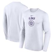 LSU Nike Courtside Dri-Fit Practice Long Sleeve Tee